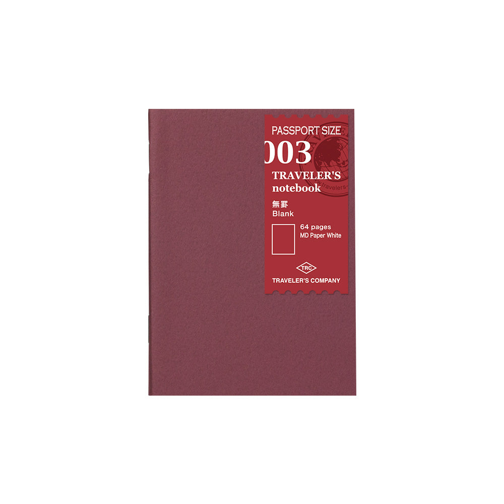 Traveler's Notebook Company - Passport Size Inserts blank (003)