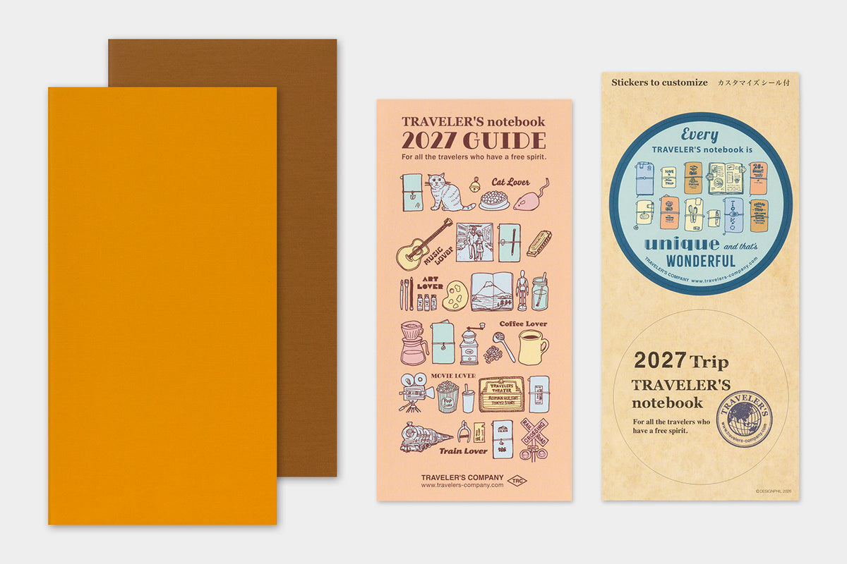 Travelers Notebook - 2027 Kalender, Weekly Vertical regular size