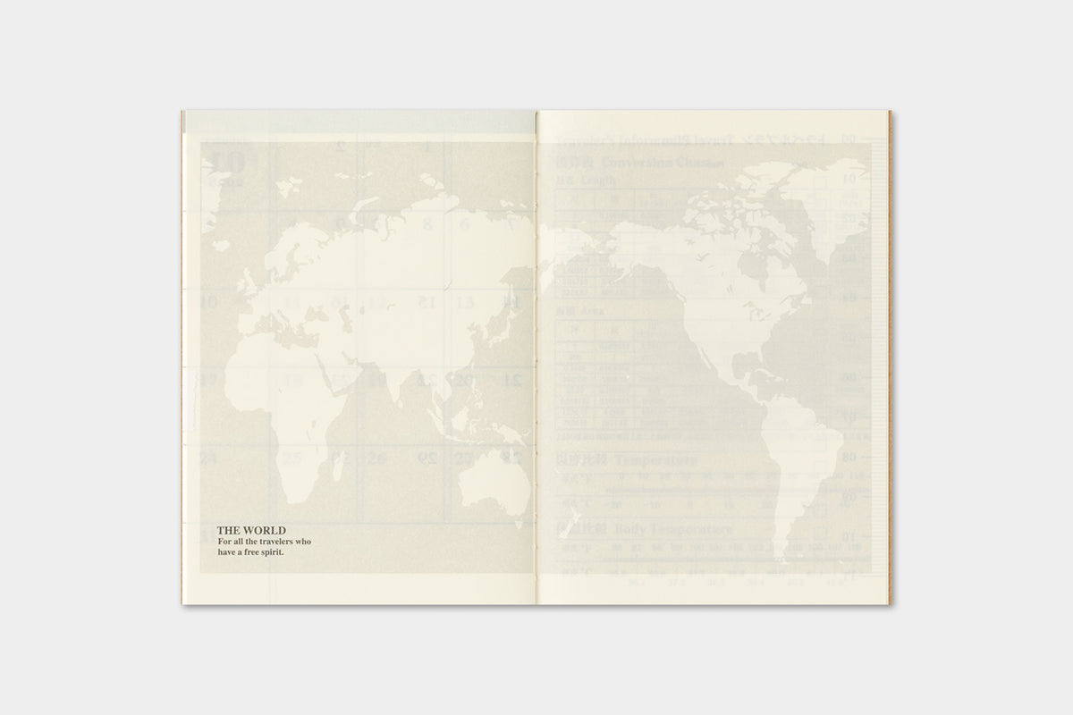 Travelers Notebook - 2027 Kalender, Monthly passport size