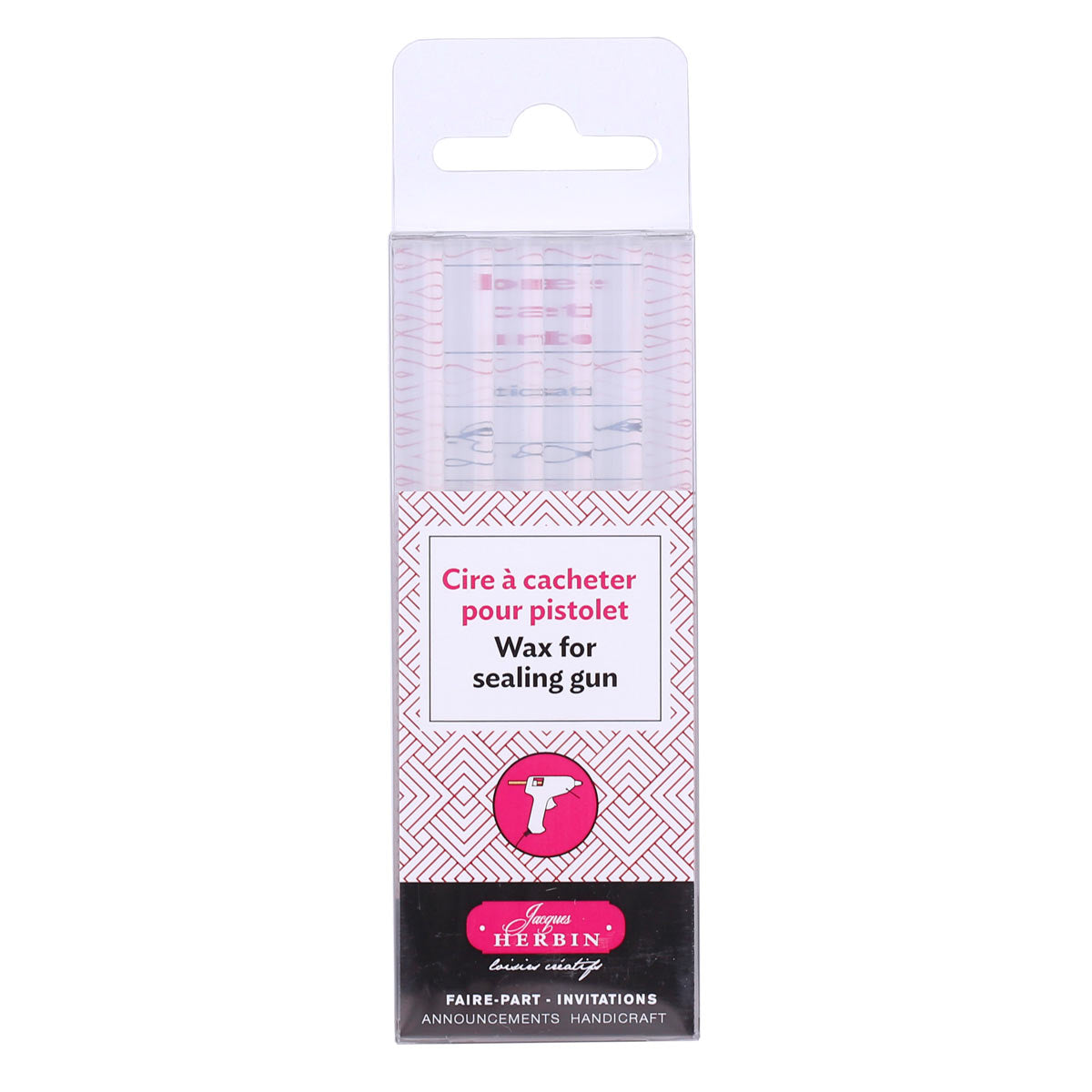Herbin - 6 sealing wax sticks, transparent