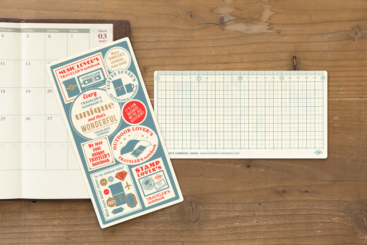 Travelers Notebook - Underlay plastic Sheet 2027