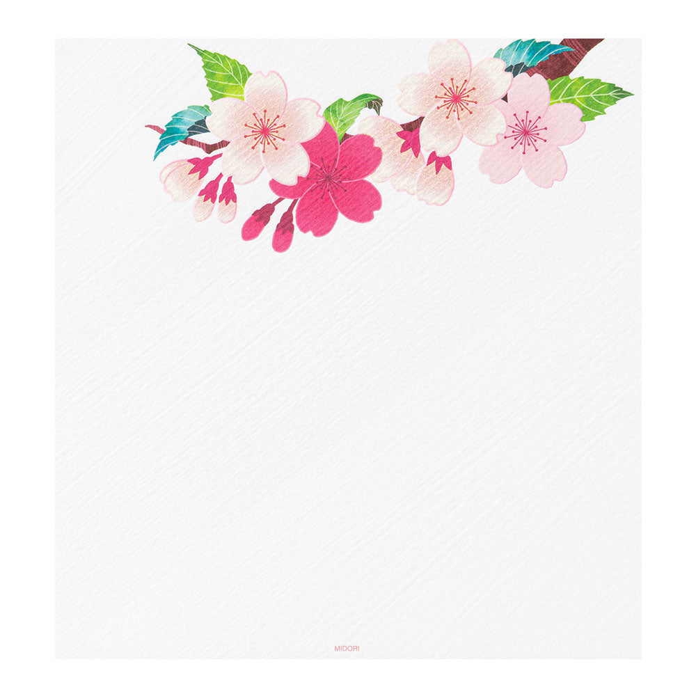 Midori - Seasonal Paper Briefpapier Edition Spring - Cherry Blossom