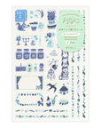 Yuru Log Sticker - Blue Nordic