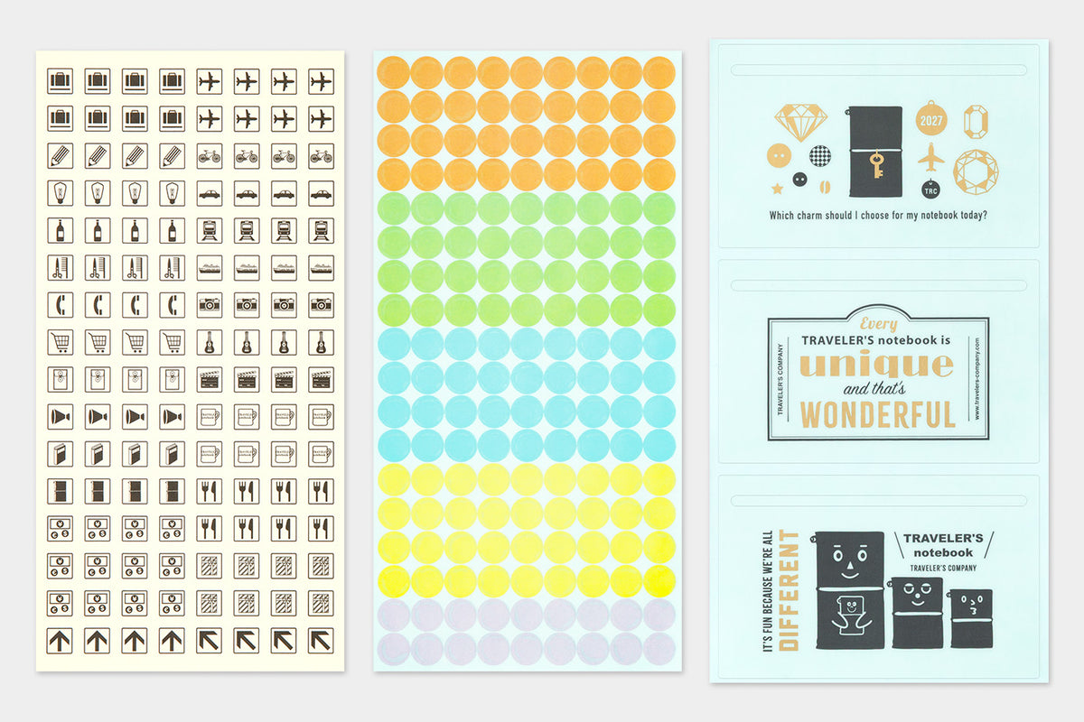 Traveler's Notebook - Kalender 2027 - Sticker Set