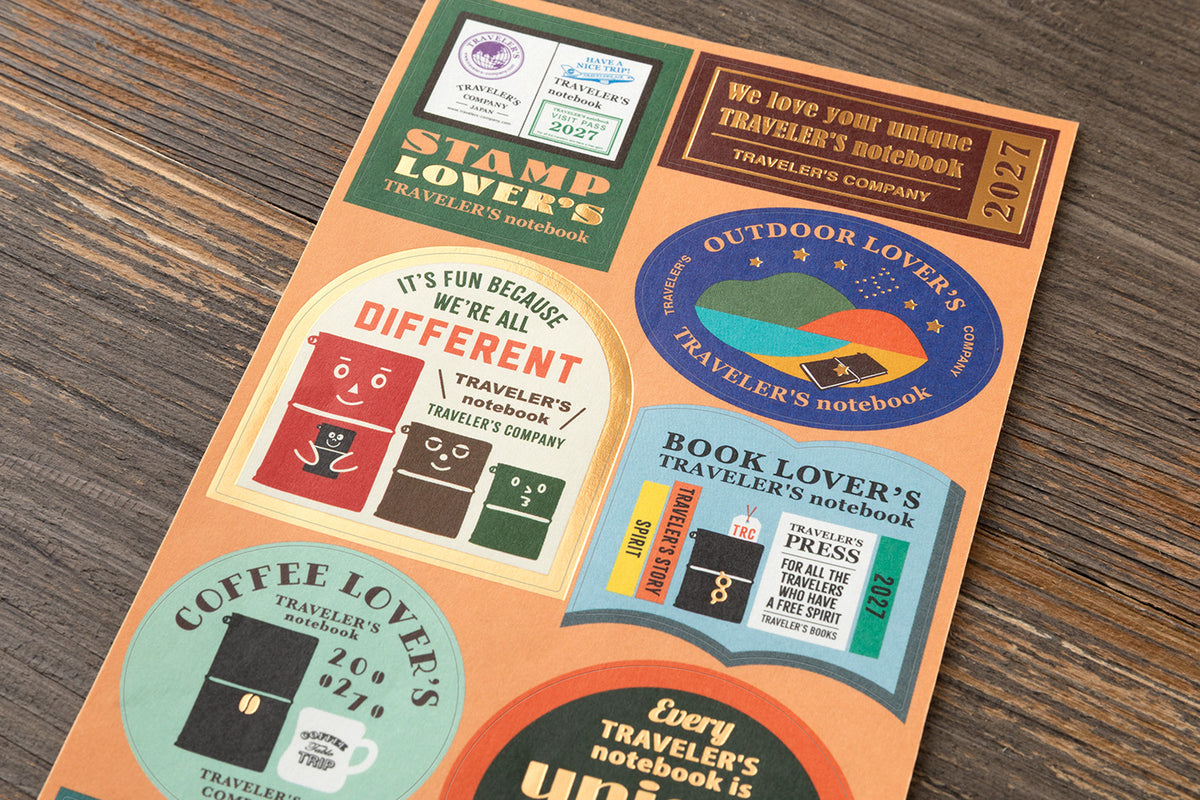 Traveler's Notebook - Kalender 2027 - Sticker Set