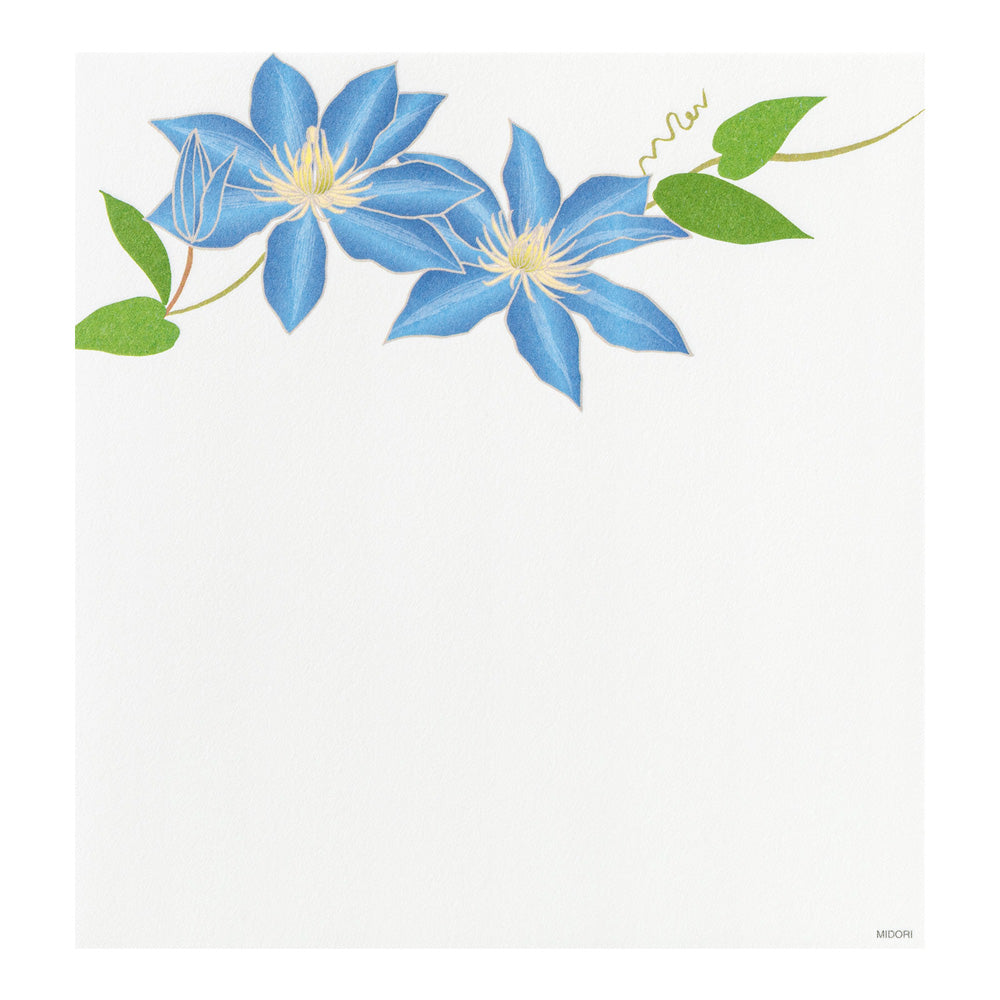 Midori - Seasonal Paper Briefpapier Edition Spring - Sommerblumen