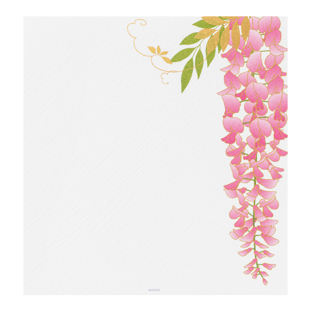 Midori - Seasonal Paper Briefpapier Edition Spring - Wisteria