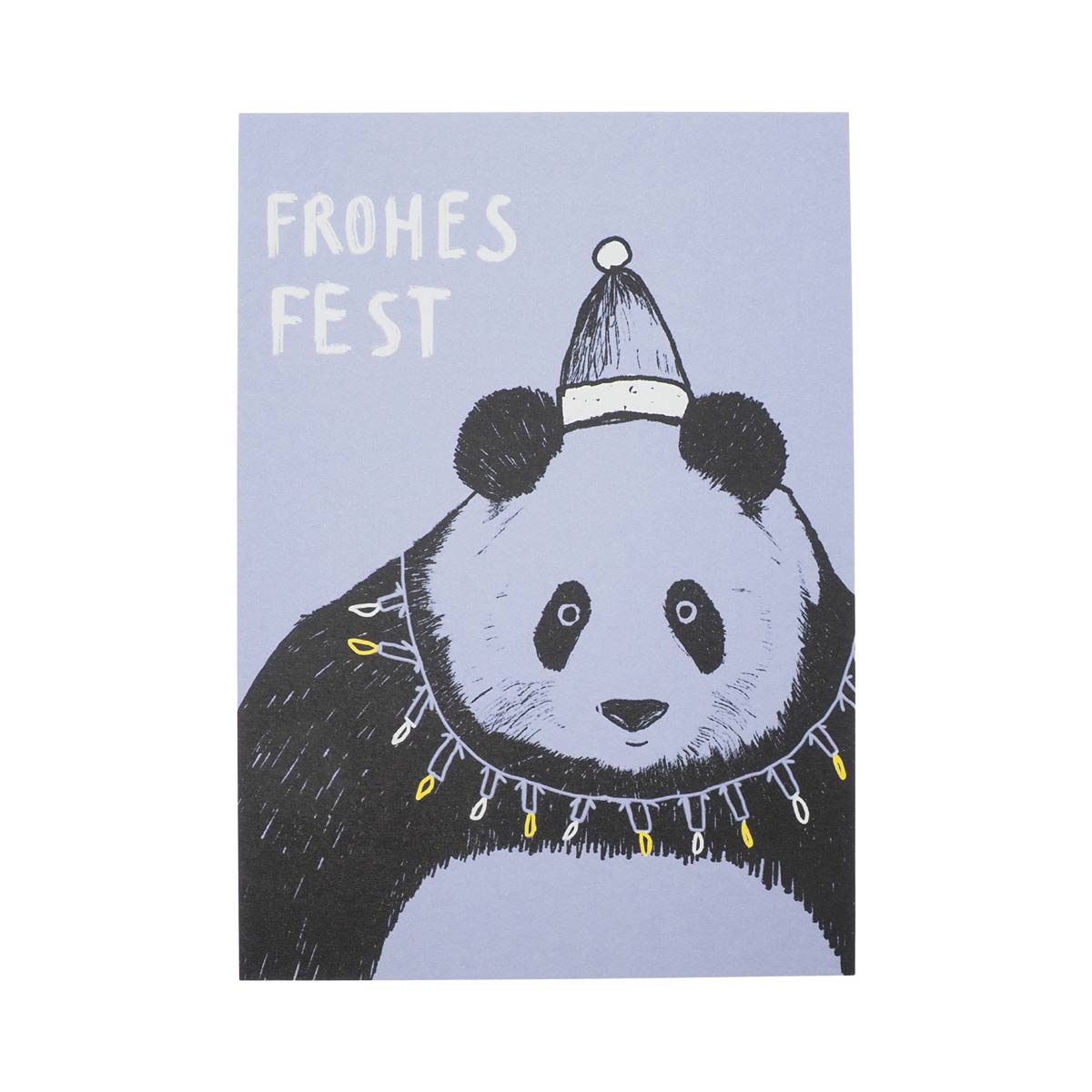 Postcard Panda Christmas