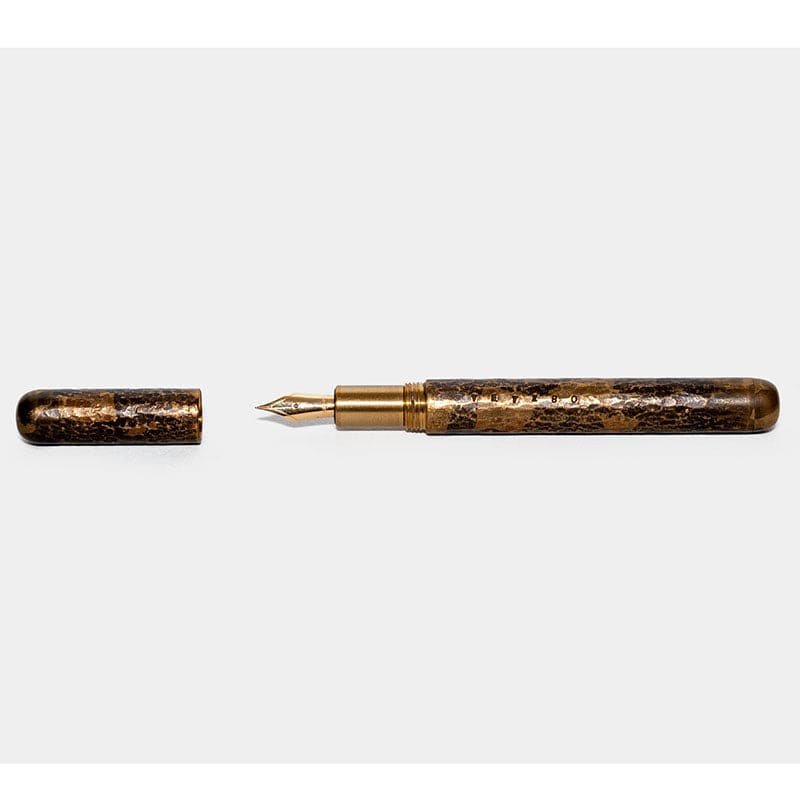 Tetzbo Füllhalter Messing mit rundem Deckel