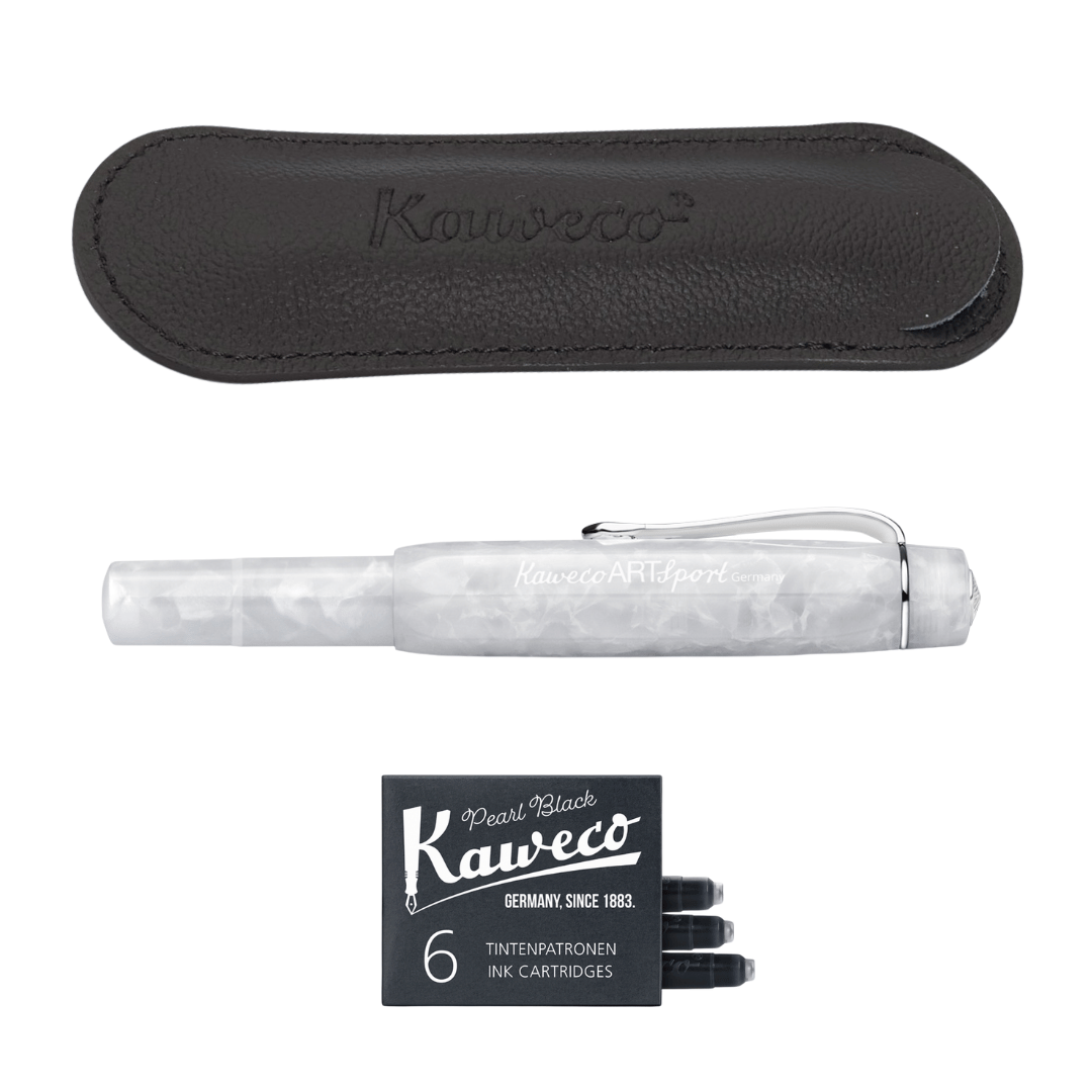 Kaweco ART Sport fountain pen Mineral White Set