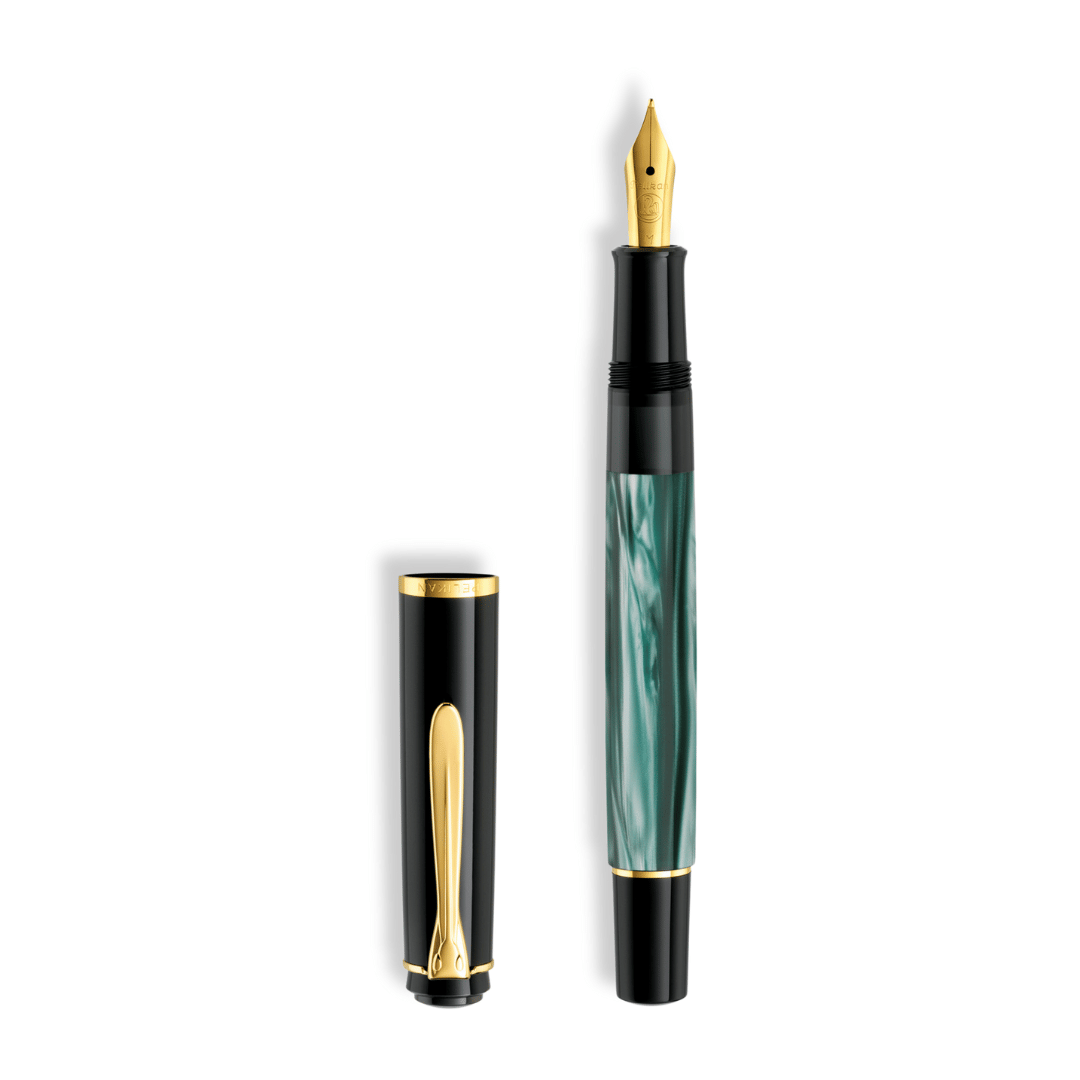 Pelikan fountain pen Classic M200 Green Marbled
