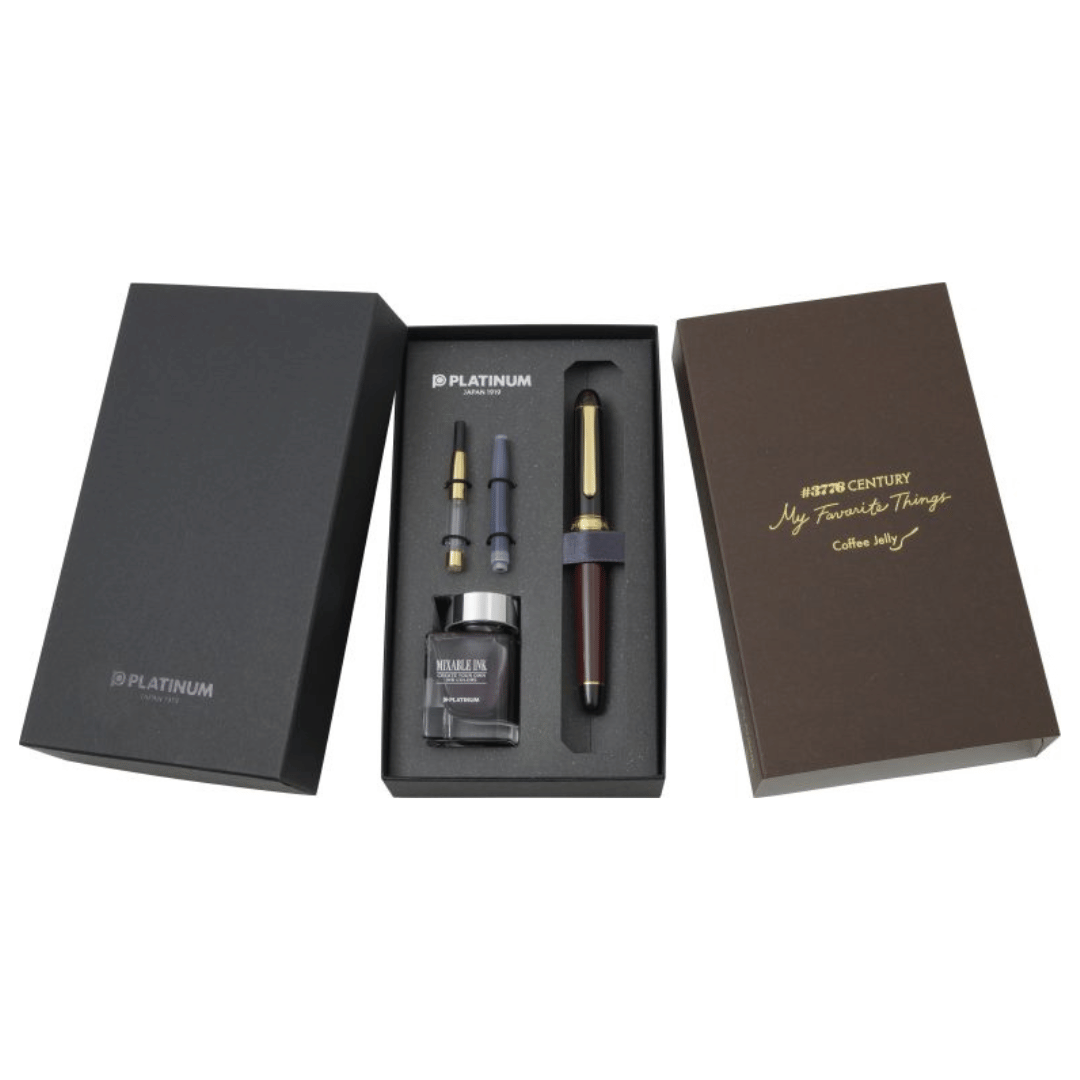 Platinum - #3776 Century, Coffee Jelly fountain pen