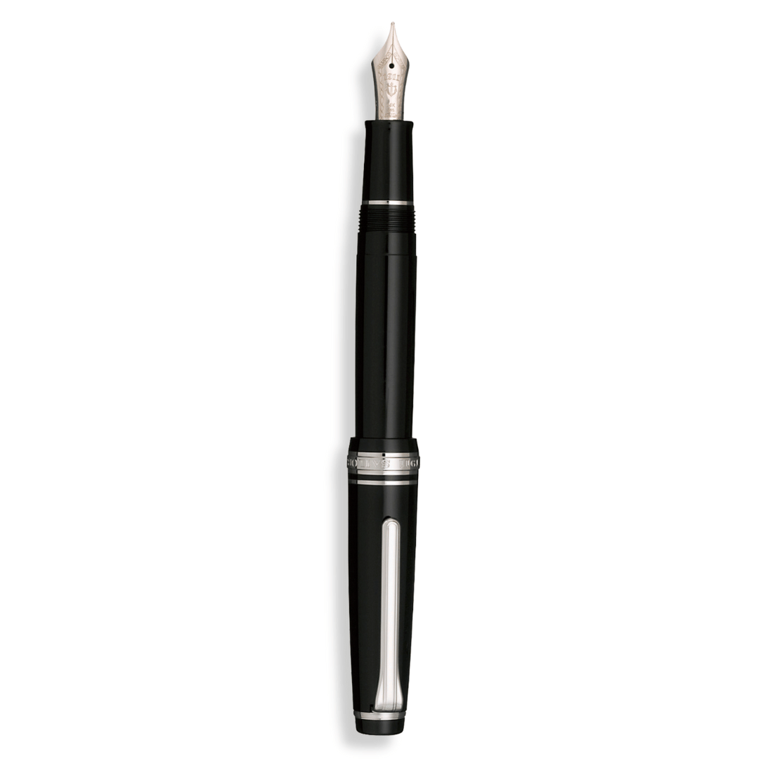 Sailor Pro Gear Slim Fountain Pen Black Silver – Papier Stift