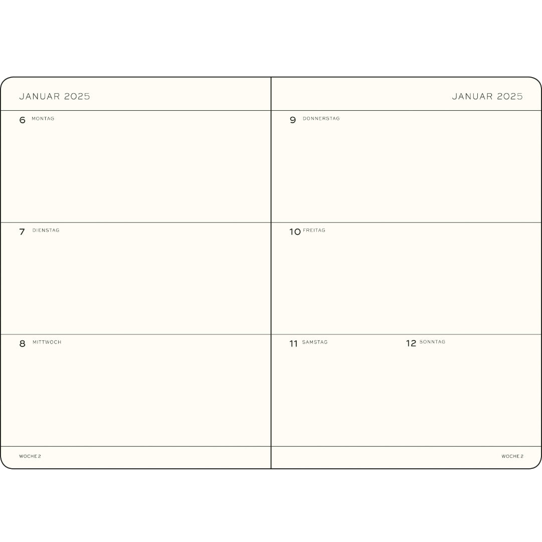 Leuchtturm1917 - Weekly Calendar 2025 – Papier & Stift leuchtturm1917-weekly-calendar-2025-papier-stift