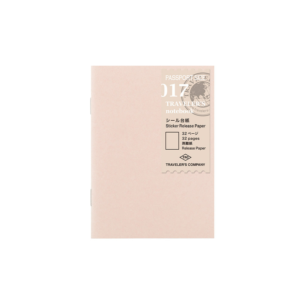 Traveler's Notebook Company - Passport - Sticker Release Paper (017)