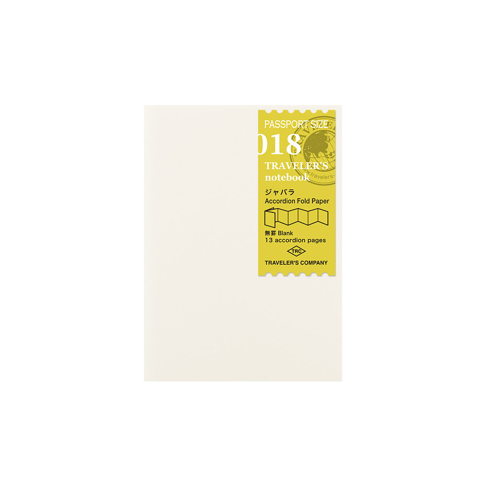 Traveler's Notebook Company - Passport - Accordion Fold Paper (018)