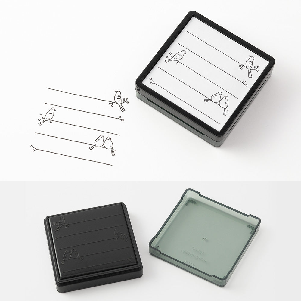 Midori - Bemalbarer Stempel, Vogel