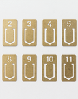 Traveler's Notebook Company - Brass Nummer Clips