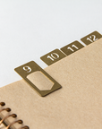 Traveler's Notebook Company - Brass Nummer Clips
