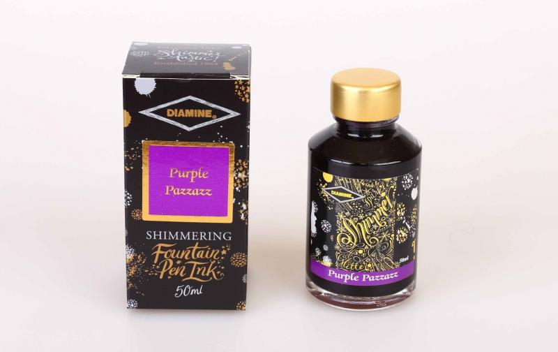 Diamine Shimmering Ink - Purple Pazzazz, 50ml