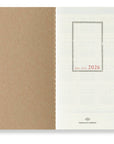 Travelers Notebook - 2026 Kalender, Weekly + Memo regular size