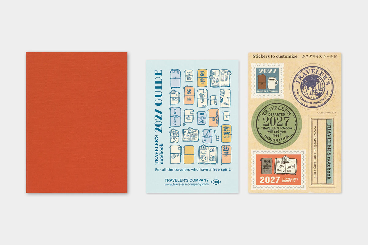 Travelers Notebook - 2027 Kalender, Monthly passport size