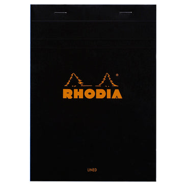 Rhodia - Notizblock A5 No. 16 liniert mit Rand, schwarz