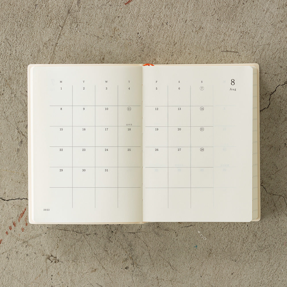 Midori - 2024 Kalender A6 1 Tag 1 Seite