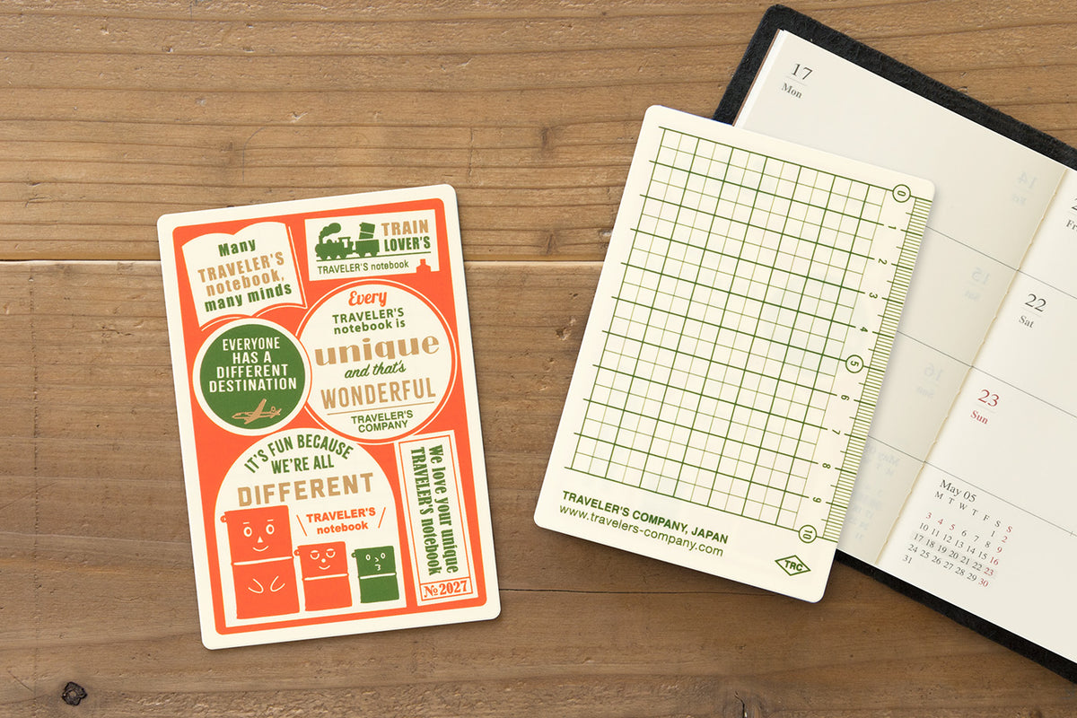 Travelers Notebook - Underlay plastic Sheet 2027, passport size