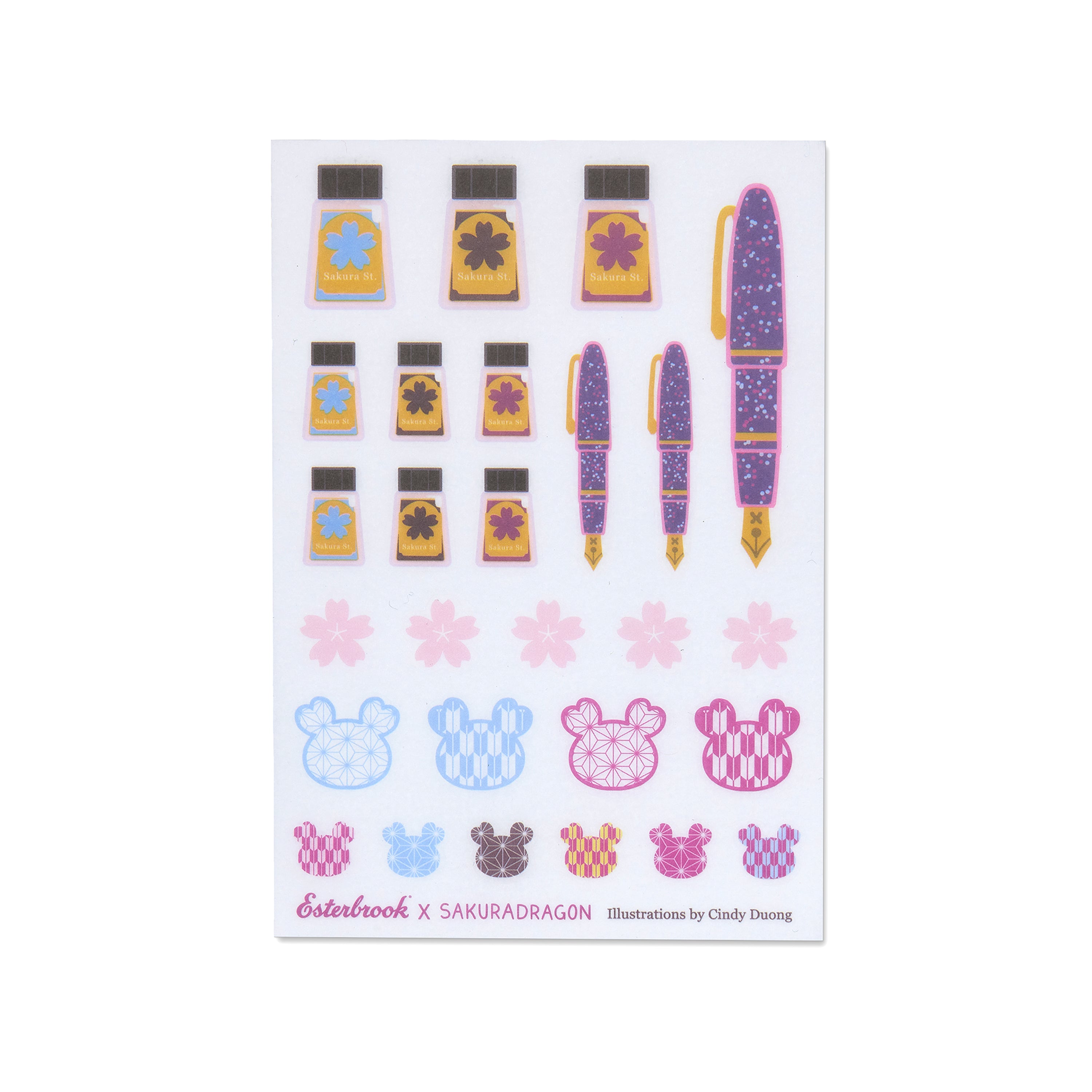 Esterbrook Sakura Street Stickerset