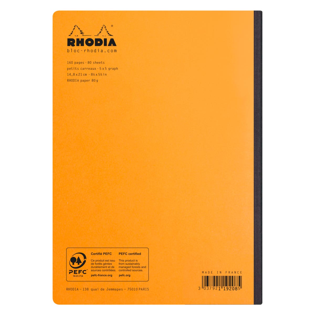 Rhodia - Composition Book A5 kariert, orange