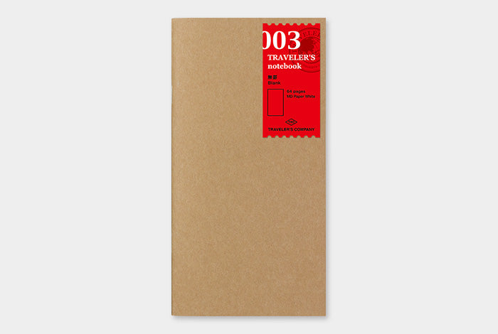 Traveler&#39;s Notebook Company - Einlagen blanko (003)