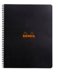 Rhodia - Notizbuch mit Doppelspirale A4+ liniert, schwarz