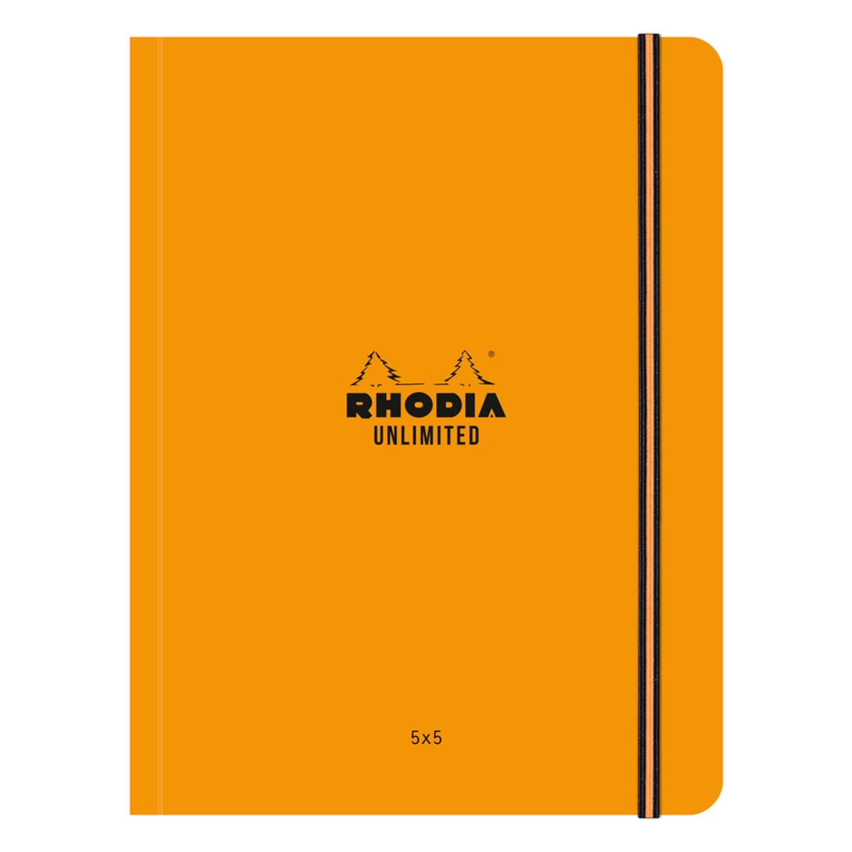 Rhodia - Unlimited A5+ kariert mit Kopfleiste, orange