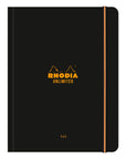 Rhodia - Unlimited A5+ kariert mit Kopfleiste, schwarz