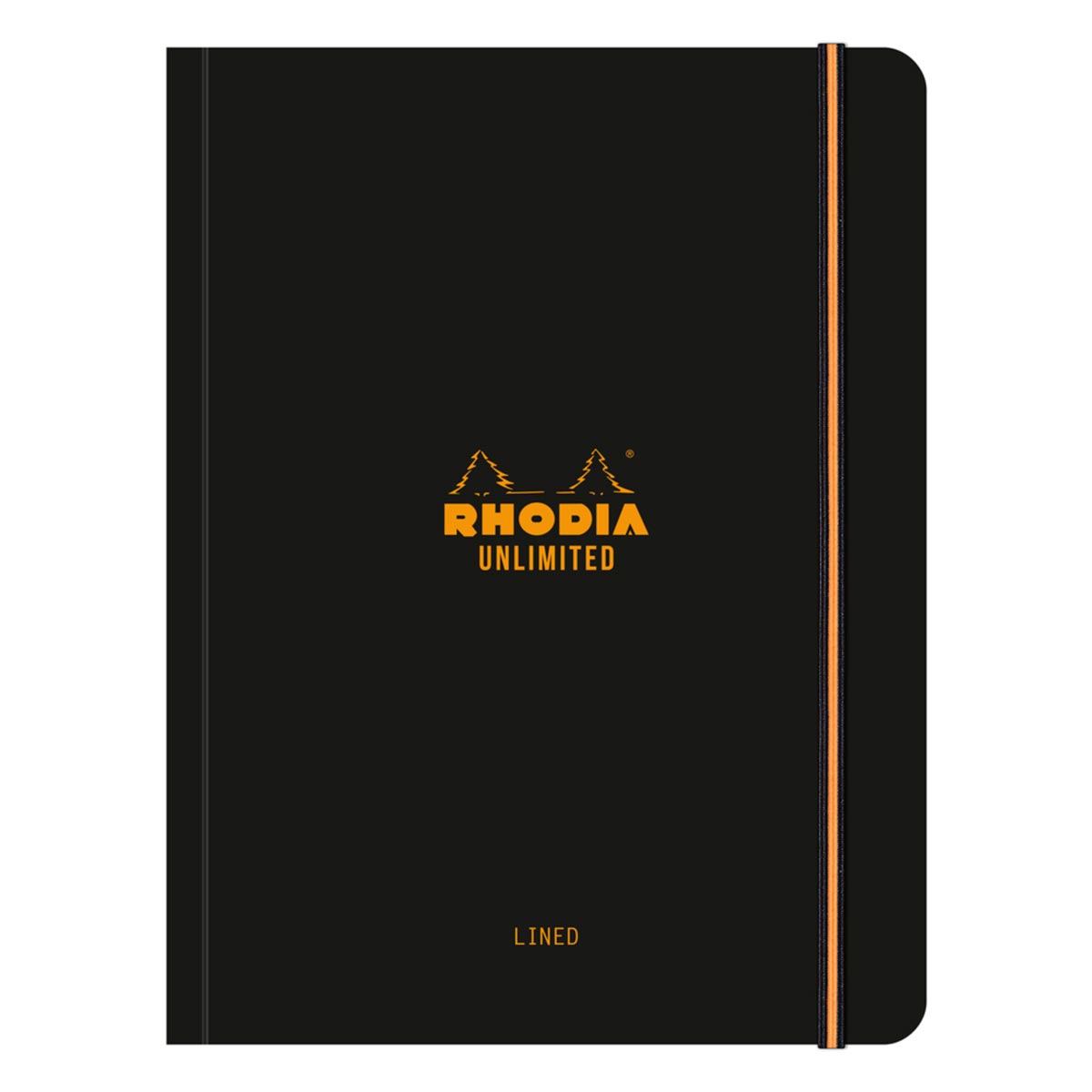Rhodia - Unlimited A5+ liniert mit Kopfleiste, schwarz