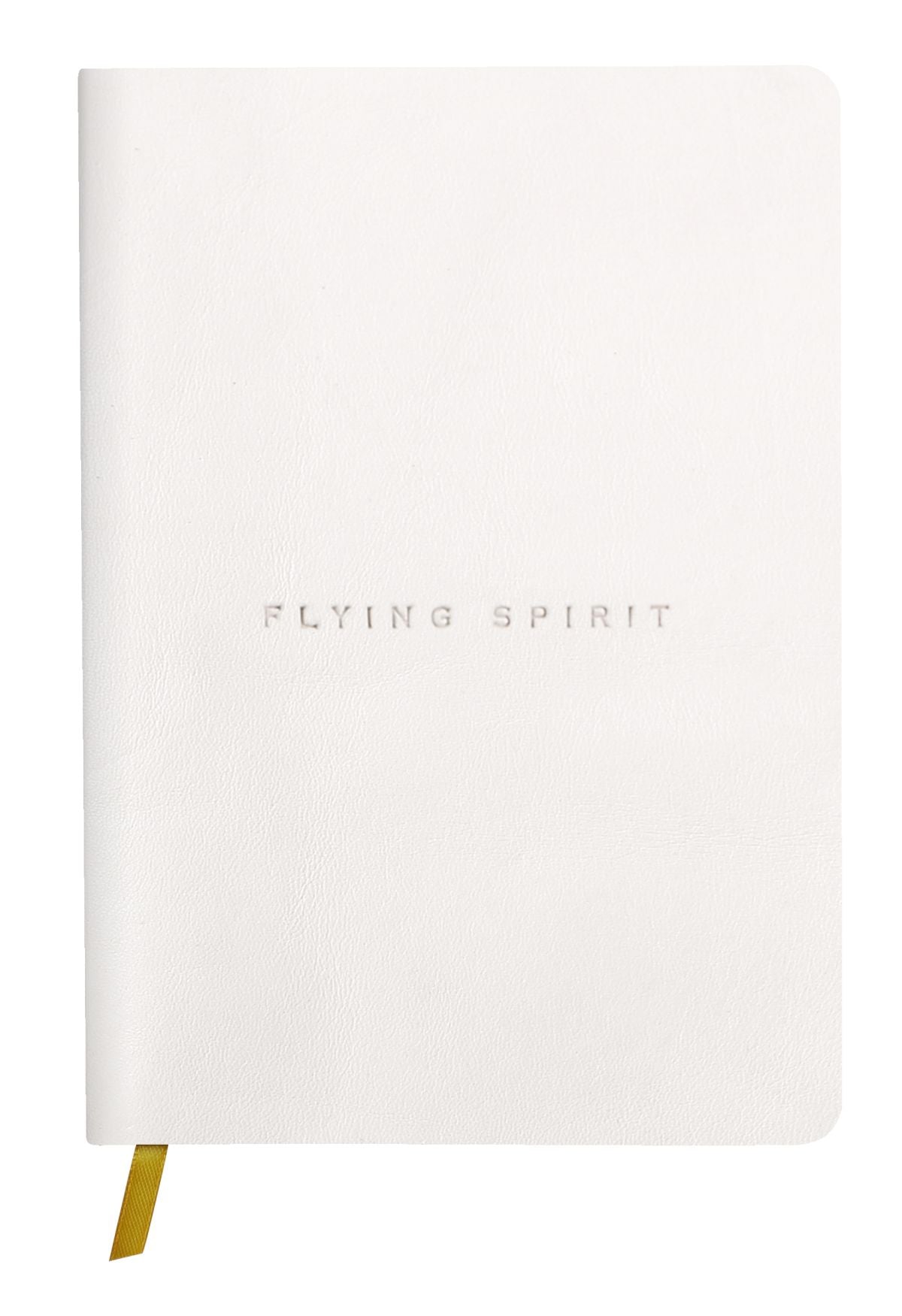 Flying Spirit Notizbuch A5 mit Ledereinband, weiß liniert