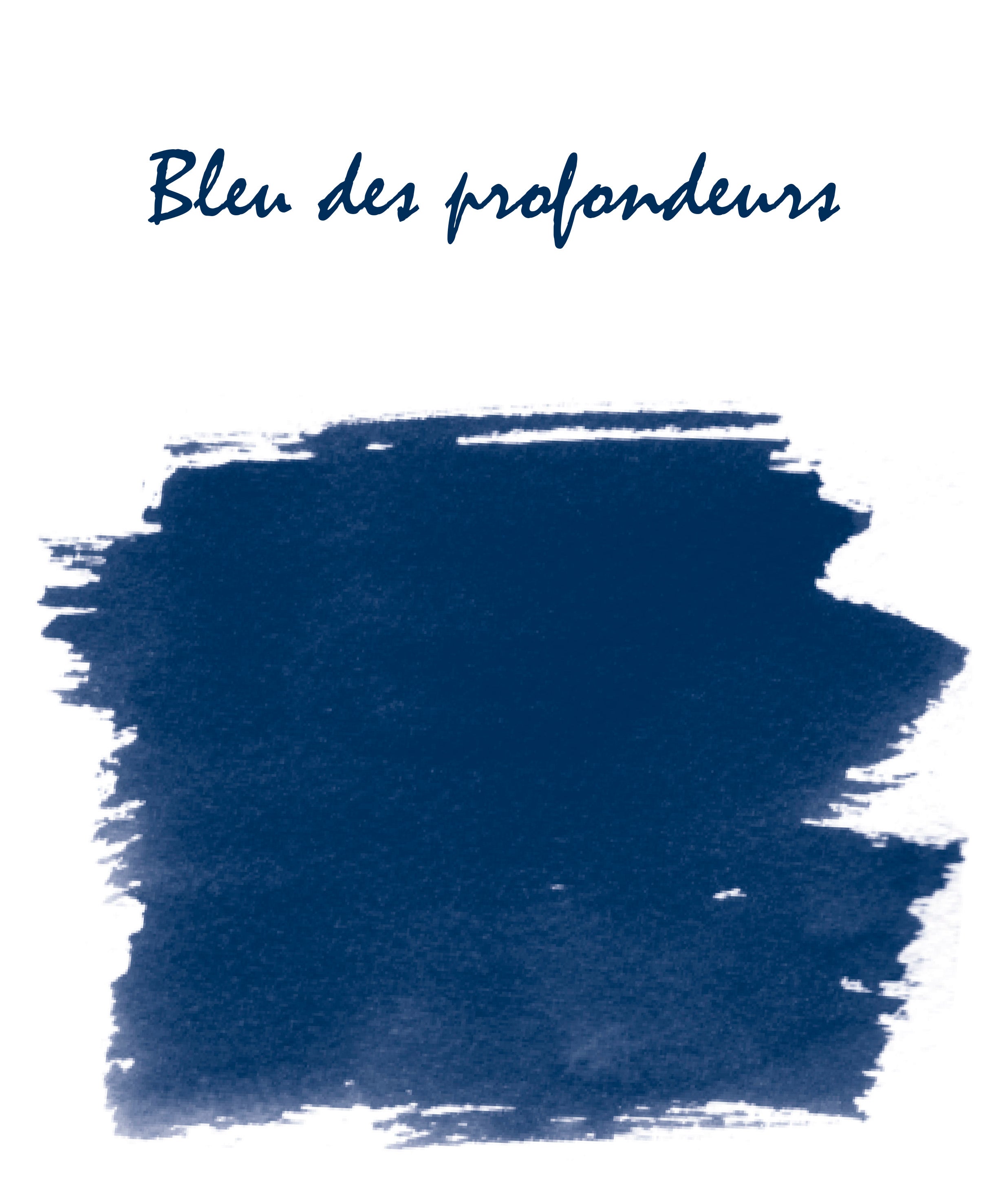 Swatch Bleu des Profondeurs J. Herbin.