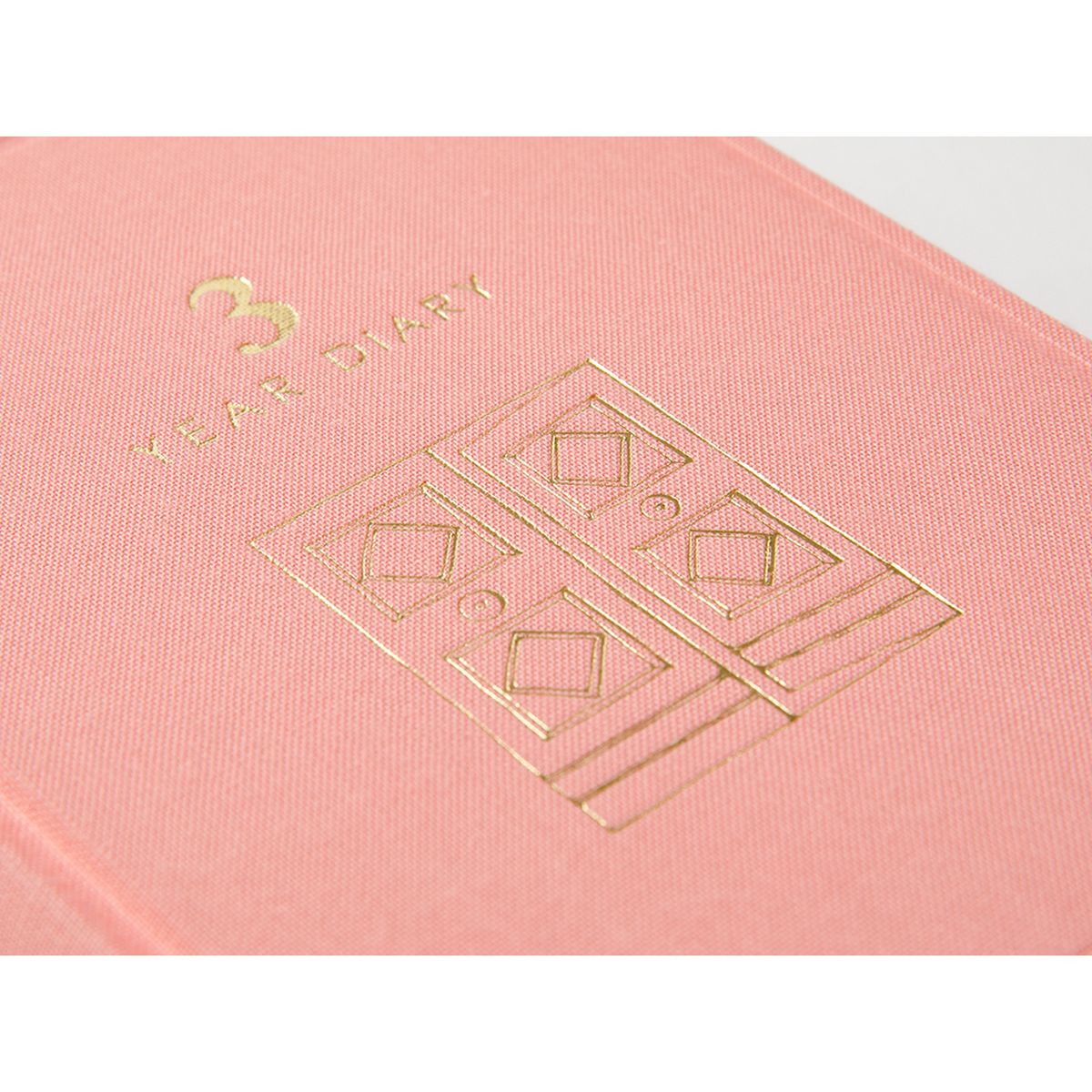 Midori Ltd Daily Diary Mini 3 Jahre, pink