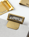 Traveler's Notebook Company - Brass Index Clips