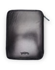 Galen Leather - Leather Zippered A5 Notebook Folio, black