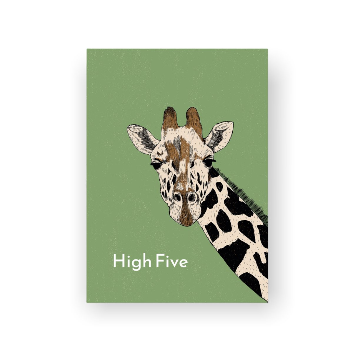 Postkarte Giraffe