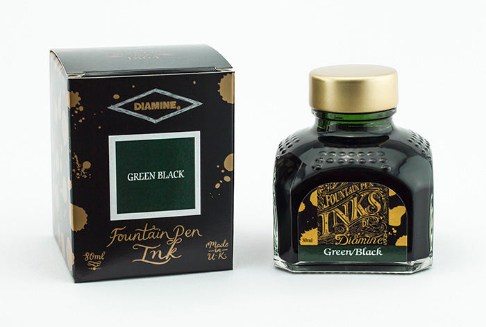 Diamine Tinte - schwarzgrün / green-black 80 ml