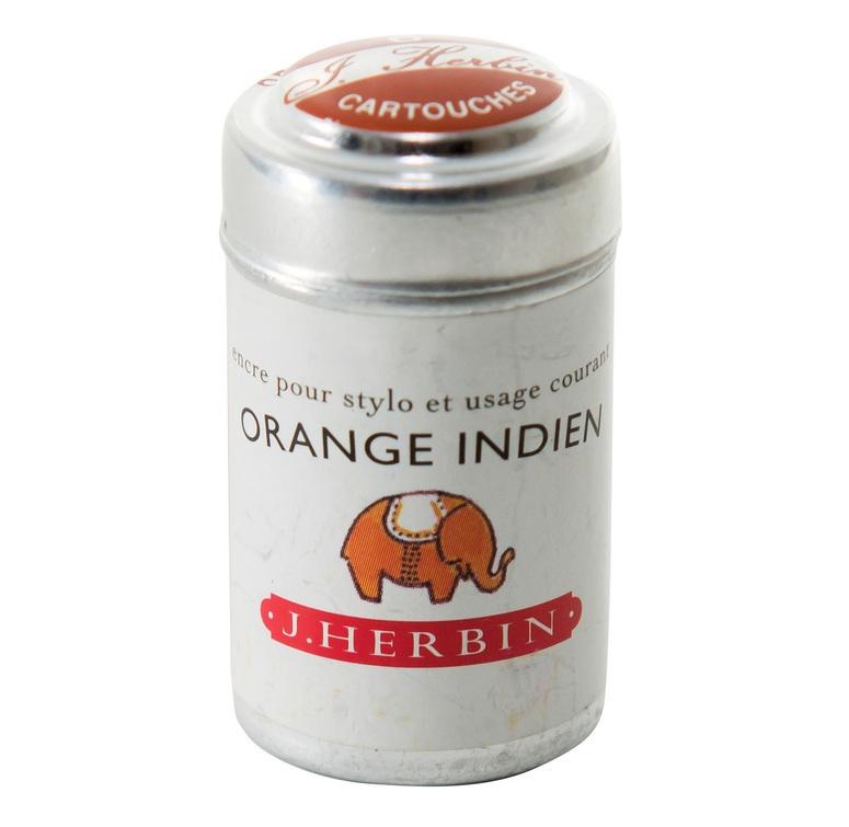 Tinte Indisch Orange,  6 Patronen / orange indien