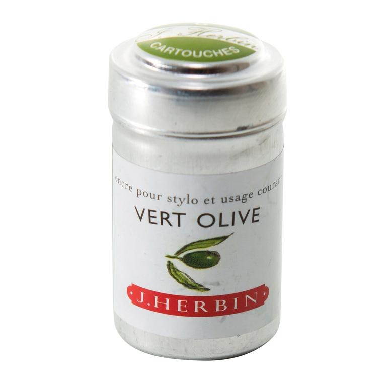 Tinte Olivgrün, 6 Patronen / vert olive