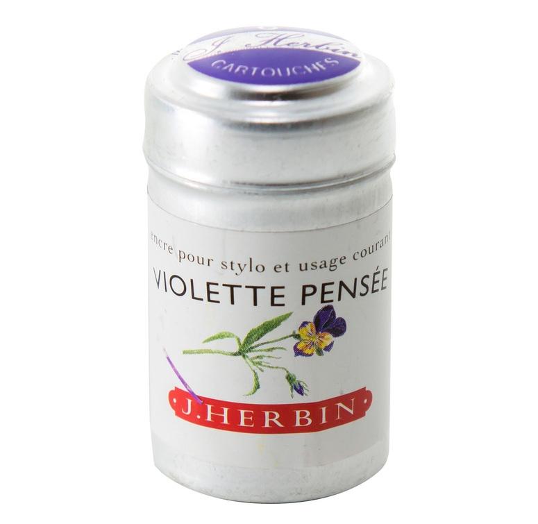 Herbin - Violette pensee (stiefmütterchenviolett),  6 Patronen