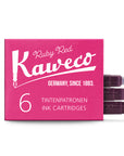 Kaweco Tintenpatronen, 6 Stück ruby red