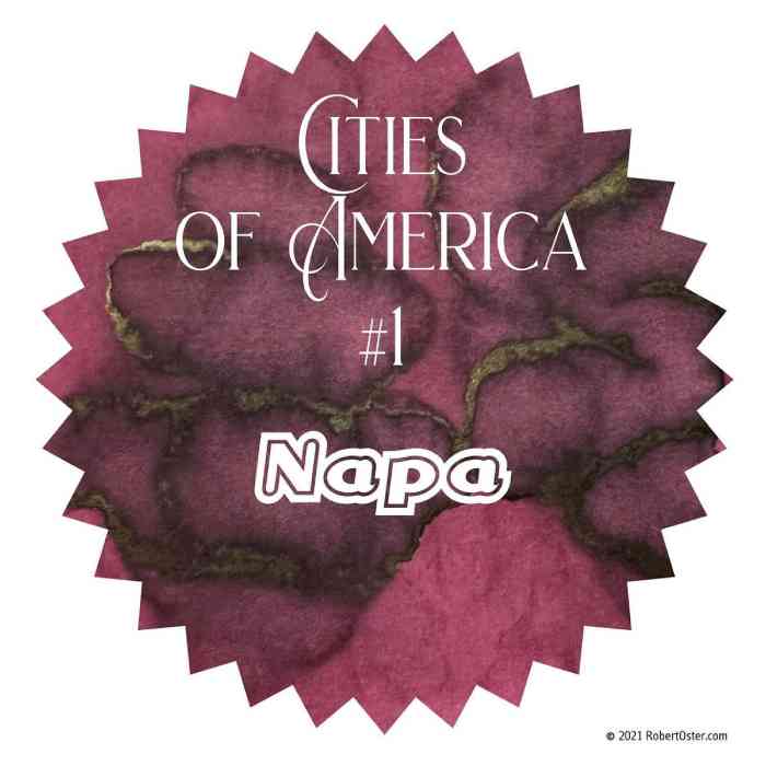 Swatch von Napa aus der Serie Cities of America von Robert Oster. 