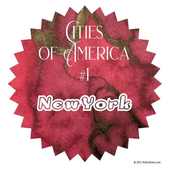 Swatch von New York aus der Serie Cities of America von Robert Oster. 