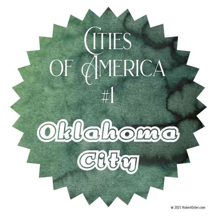 Swatch von Oklahoma City aus der Serie Cities of America von Robert Oster. 